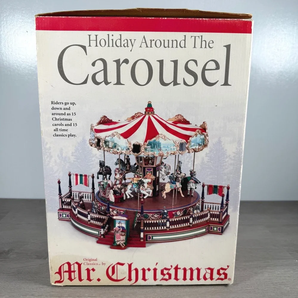 Mr. Christmas Holiday Around The Carousel Musical Animated 30 Songs 2002 China